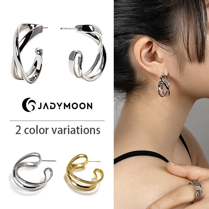 Jadymoon ブランド ピアス 貴金属 フレンチスタイル トレンド
